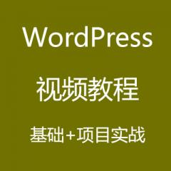 WordPress視頻教程基礎(chǔ)+項目實戰(zhàn)