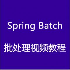 SpringBatch批處理視頻教程下載